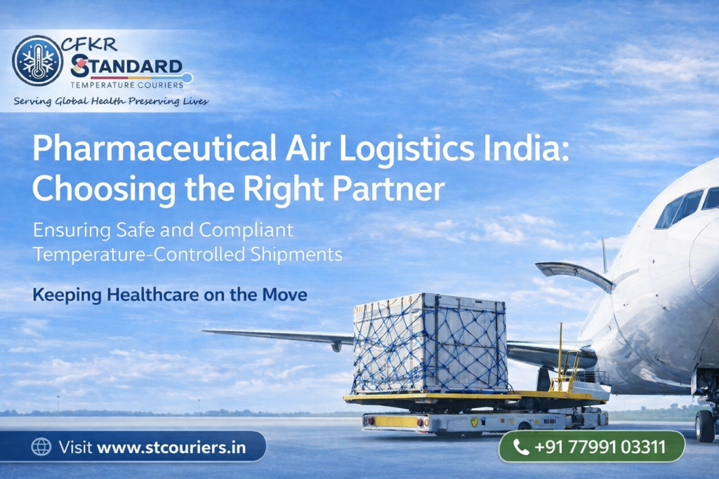 Pharmaceutical air logistics India temperature controlled cargo by STC Couriers