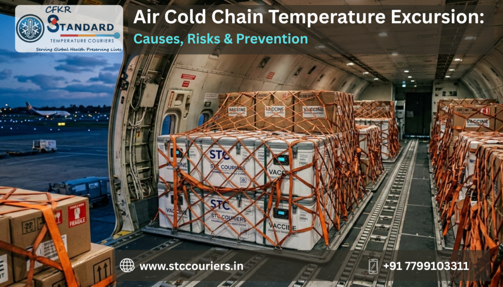 air cold chain temperature excursion pharmaceutical cargo aircraft logistics