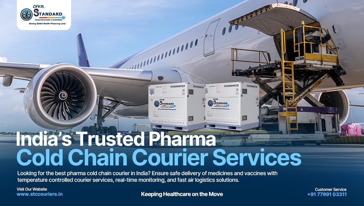 Best pharma cold chain courier in India with temperature controlled air cargo logistics for medicines and vaccines delivery