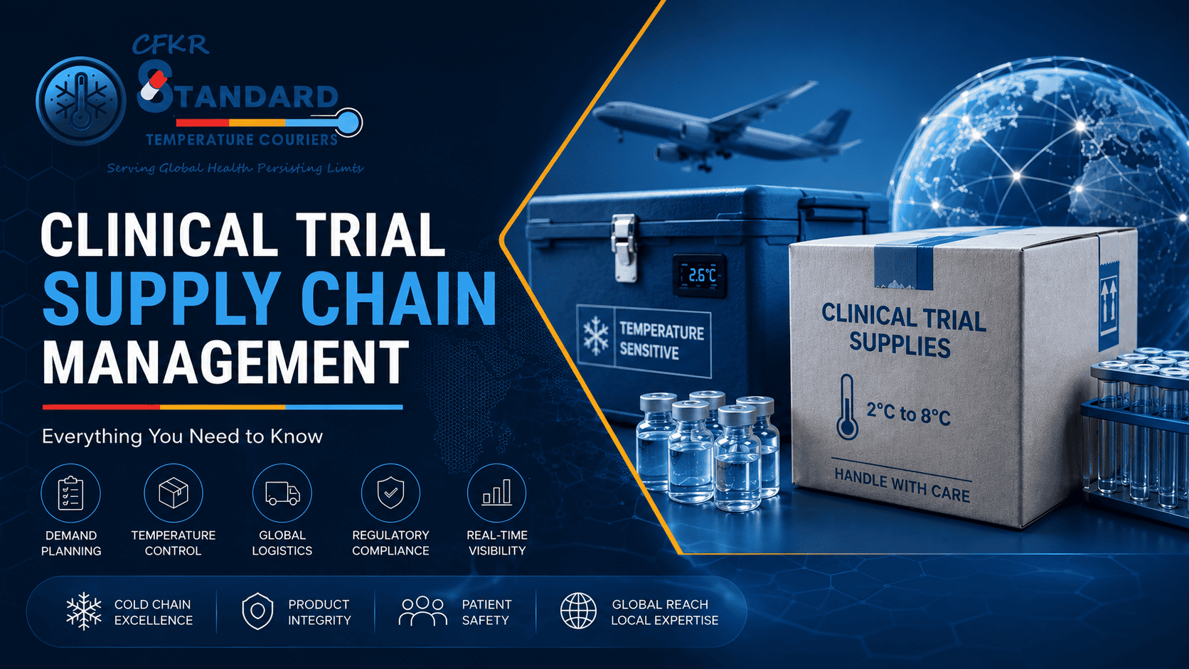 CFKR STC Couriers logo representing temperature-controlled courier services, cold chain logistics, pharmaceutical transportation, and healthcare supply chain solutions across India.